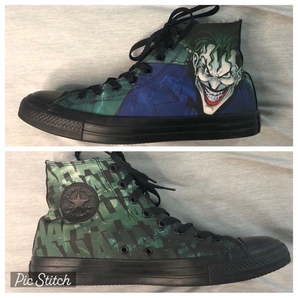 Joker HAHAHA DCxConverse size 11 - Picture 1 of 12